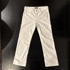 Armani Jeans ホワイト　白　パンツ　ベロア調