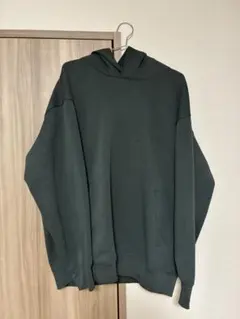 UNIQLO:C スウェットオーバーサイズプルパーカ　ダークグリーンXL
