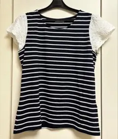 earth music & ecology ストライプTシャツ