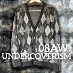 08AW UNDERCOVERISM アンダーカバー チェックジップカーディガン