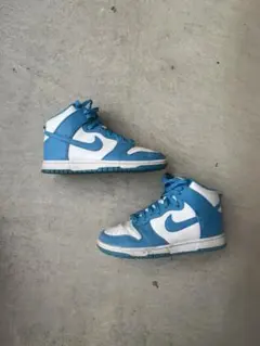 美品】NIKE ダンクハイ チャンピオンシップ27.5cm ホワイト/ネイビー 
