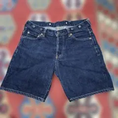 レア！BEAMS BOY 日本製デニムショートパンツ シンチバック赤耳サイズ2のサムネイル