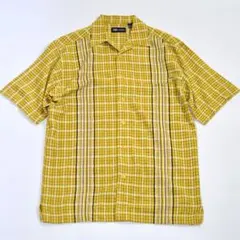 古着 オーバーサイズ デザインシャツ 半袖シャツ オープンカラーシャツ