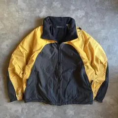 NAUTICA リバーシブルナイロンフリースジャケット ネイビー M 古着