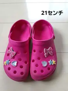 女の子 サンダル ピンク 21センチ クロックスのサムネイル