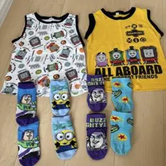 トーマスタンクトップ2枚と110㎝ソックス4足セット15〜20㎝　キッズ　男の子