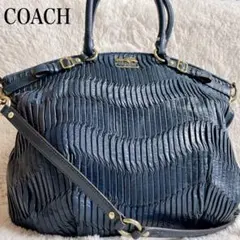 COACH コーチ マディソンギャザー 2way トートバッグ ショルダーバッグ