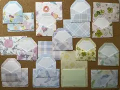 ミニカード　メッセージカード　ダイカット クラフトパンチ　詰め合わせ　20枚