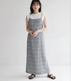 小花柄 フラワーヘルシーキャミワンピース 【SLOBE IENA】