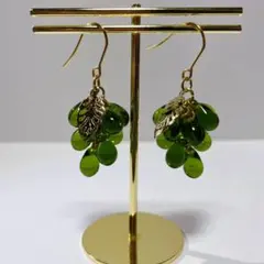 【送料無料】ピアス・オ・レザン (カーキグリーンクリア)