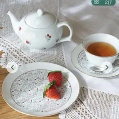 【新品未使用品】ルドゥーテ　薔薇図鑑シリーズ　食器セット　ティーポットなど 新品未使用品】ルドゥーテ 薔薇図鑑シリーズ 食器セット ティーポット