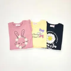 子供服 女の子 100cm 長袖 Tシャツ まとめ売り 新品 YFN24