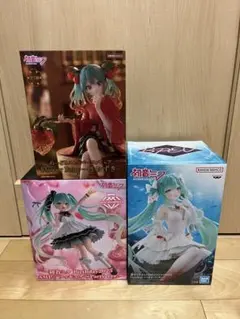初音ミク プライズ フィギュア 3点 まとめ売り