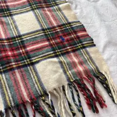 ラルフローレン　ブランケット　チェック柄　ウール　マフラー