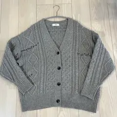 AMBUSH ビッグシルエット ジップアップ カーディガン グレー XXS AMBUSH ビッグシルエット ジップアップ カーディガン グレー XXS