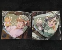 忍たま乱太郎　ナンジャタウン　ハート缶バッジコレクション　伊作　留三郎