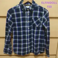 ELFINDOLL チェックネルシャツ 150