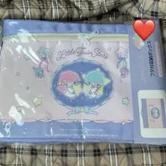 アベイル　サンリオ　リトルツインスターズ　キキララ　フタ付収納ボックス