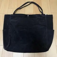 【大容量】ROOTOTE コーデュロイ トートバッグ ブラックのサムネイル