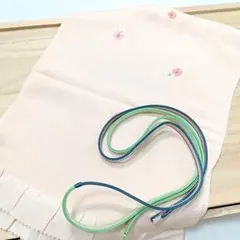へ12 帯締め帯揚げセット ピンク 花柄