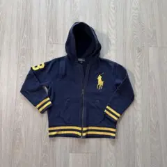 ラルフローレン キッズ ビッグポニー ジップアップパーカー ネイビー 120cm