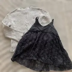 ZARA リブニット＆レースキャミ 2点