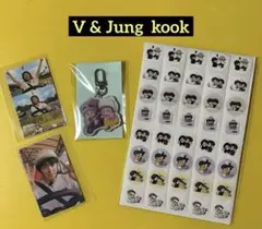 BTS V &Jung kook アクキー ・イラストシール・フォトカード