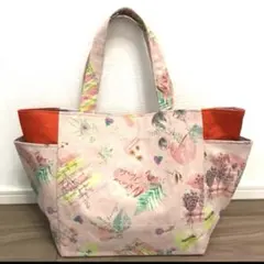 サイドポケット付きトートバッグ a4