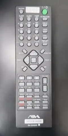 【AD-75】AIWA SYSTEM AUDIO リモコン RM-Z20062Bのサムネイル