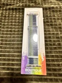 BOUTIQUE アップルウォッチ バンド アビスブルー/モスグリーン