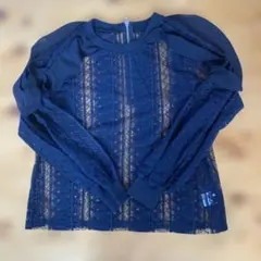 美品　ミーアアステリズム　お洒落　レース ブラウス