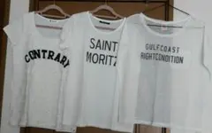 ホワイトロゴTシャツ　3点セット