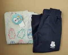 新品 んぽちゃむ　パジャマ　120㎝　キッズ　セットアップ　ルームウェア