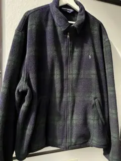 1990s POLO SPORT check fleece blouson