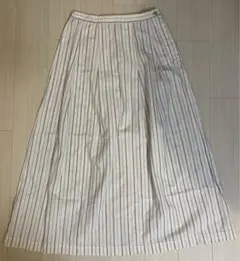 NATURAL LAUNDRY ナチュラルランドリー　ストライプ スカート Mのサムネイル