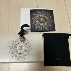 CHANEL チャーム　ホリデーラッピング　メッセージカード　巾着袋　シャネル