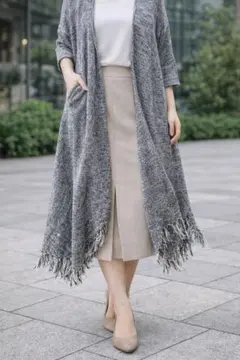 AZUL BY MOUSSY フリンジニットカーディガンのサムネイル