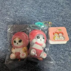 モフサンド　さくらんぼ とれたてにゃんマスコット