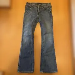ブーツカットデニムパンツ インディゴブルー