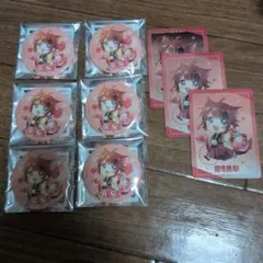 すとぷり　りいぬくん　缶バッジとカード