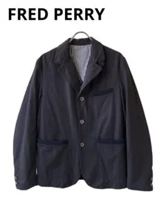 【新品未使用】FRED PERRY ピーチタフタ ワークジャケット ブラック S