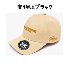 ❣️紫外線を防ぐ❣️刺繍入りキャップ　ブラック　男女兼用　サイズ調整可能