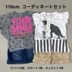 110cm Tシャツ スカート キュロット 夏服 セット まとめ売り 女の子
