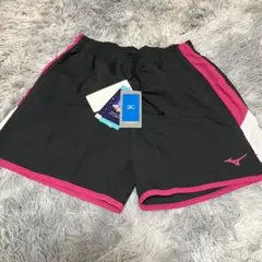 【新品】ミズノ ショートパンツ Mサイズ 黒×ピンク
