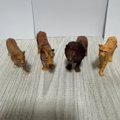 アニア 動物フィギュア 4体セット ライオン（雄雌） チーター トラ