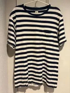70s ボーダーTシャツ ポケT サーフ L - メルカリ