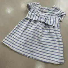 【ケイトスペード】ベビー　半袖　ワンピース　リボン　80cm