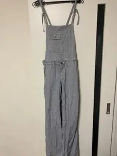 【美品】リーバイス LEVI STRAUSS ストライプ デニムオーバーオール