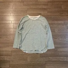 00s old uniqlo マルチボーダー ロンT グリーン y2k グランジ
