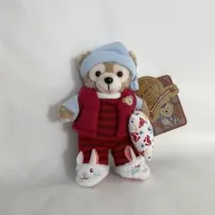 ディズニーシー おやすみダッフィー ぬいぐるみバッジ パジャマ